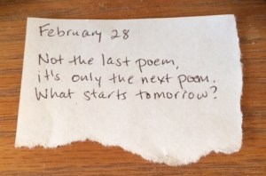 Poem by Karin Fisher-Golton, 2/28/2014